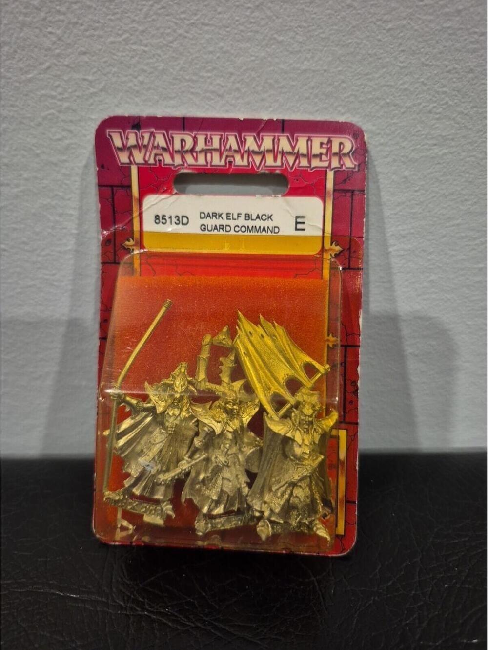 Warhammer Dark Elf Black Guard Command NIB Metal Citadel Elves Naggaroth 8513D E